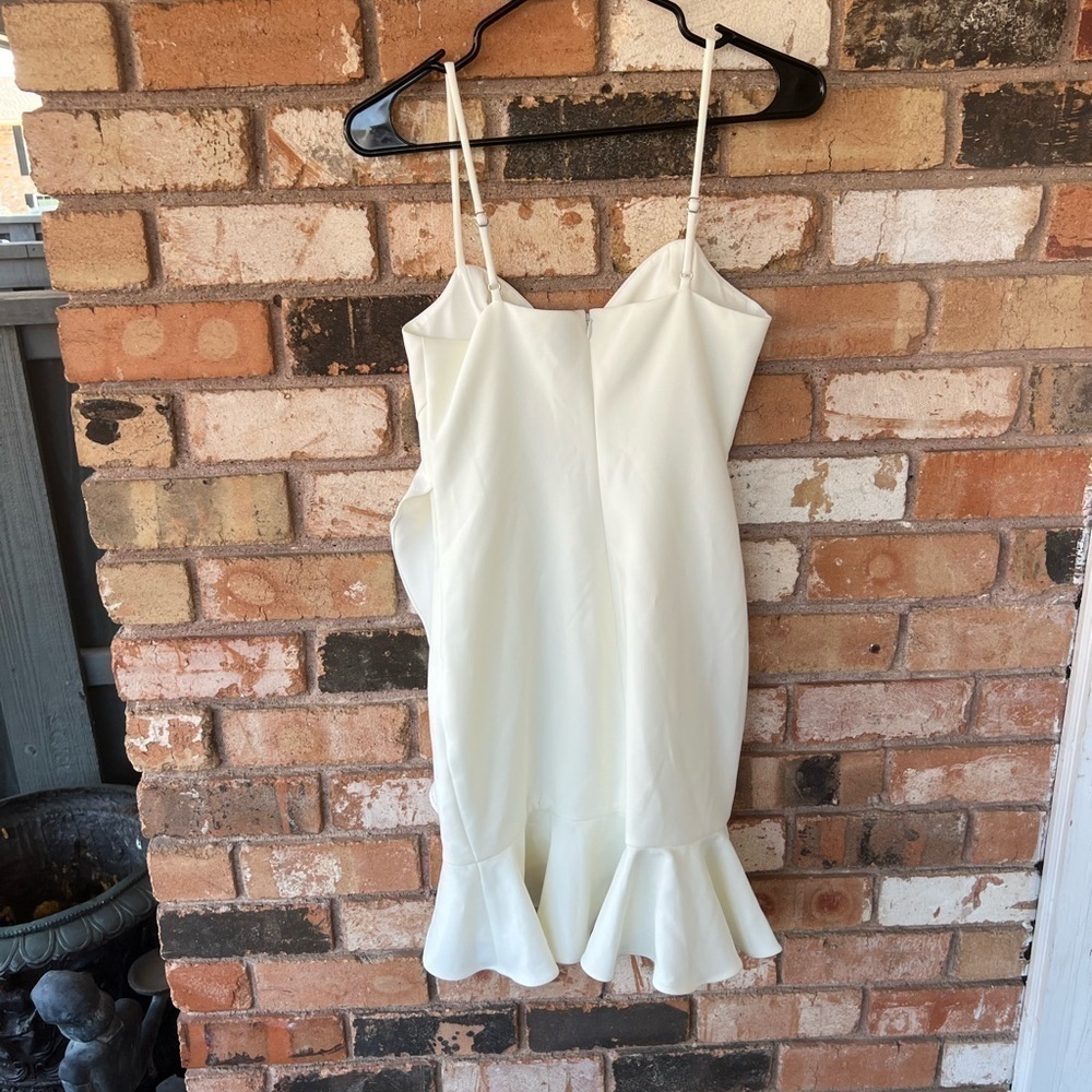 Likely White Ruffle Mini Dress - Picture 10 of 11